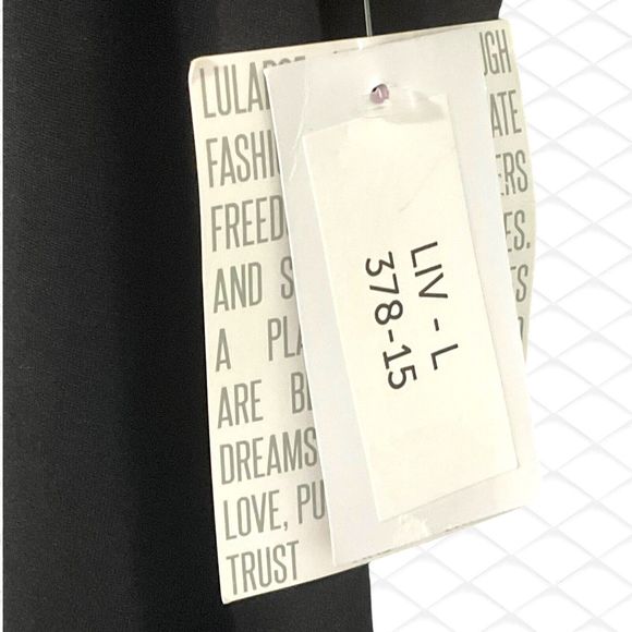 LuLaRoe Sz Large Liv Shirt NOT ABOUT THAT ADULT LIFE Black Orange New with Tags - Picture 4 of 11